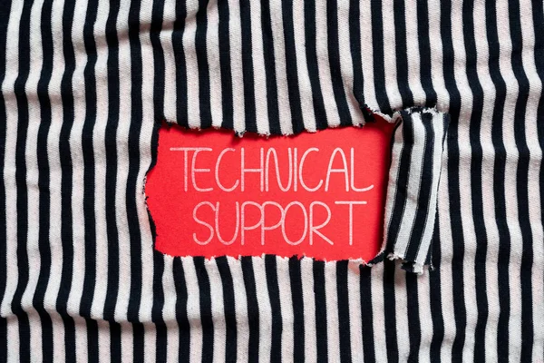 Text Showing Inspiration Technical Support Internet Concept Service Provided Hardware — Stock Photo, Image
