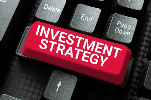 Kavramsal Gösterim Yatırım Stratejisi Vitrini Birleştir Ortak Bir Hedefe Ulaşmak — Stok fotoğraf