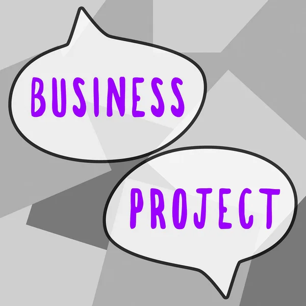 Konzeptionelle Bildunterschrift Business Project Konzept Bedeutet Unternehmen Das Sich Der — Stockfoto