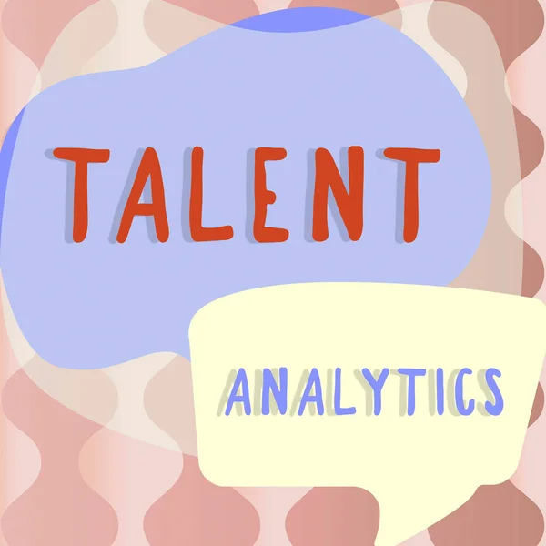 Handschrift Zeichen Talent Analytics Business Präsentieren Die Verbesserung Der Effektivität — Stockfoto