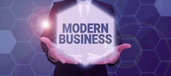 Inspiration Showing Sign Modern Business Business Overview Recent Business Incorporated — Stock Photo, Image