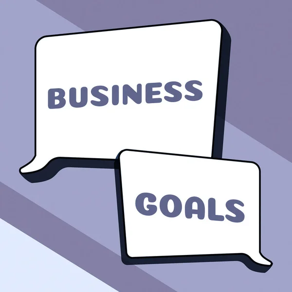Ispirazione Mostrando Segno Obiettivi Business Idea Business Metodologie Marketing Processi — Foto Stock