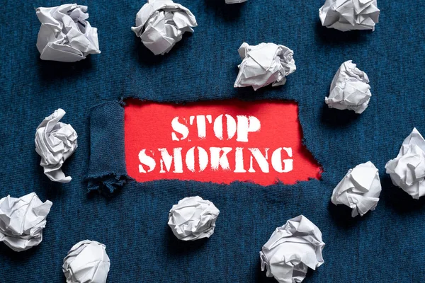 Inspiráló Szöveg Leszokni Dohányzásról Word Írt Narratív Stílus Kimondó Sorrendben — Stock Fotó