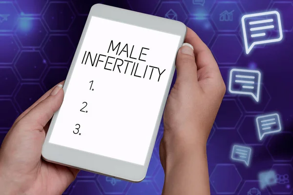 Conceptual display Male Infertility, Internet Concept company that remotely manages customer s is IT infrastructure
