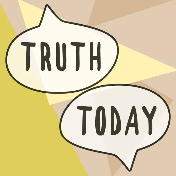 Handschrift Text Wahrheit Business Konzept Bedeutet Einklang Mit Tatsachen Realität — Stockfoto