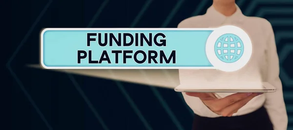 Concereption Funding Platform 개인의 비정상으로 비즈니스 아이디어 질병은 디지털 Slider — 스톡 사진