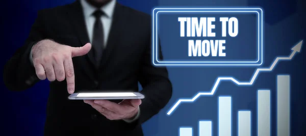 Koncepcionális Megjelenítés Time Move Üzleti Ötlet Meghosszabbítja Azt Időszakot Amikor — Stock Fotó