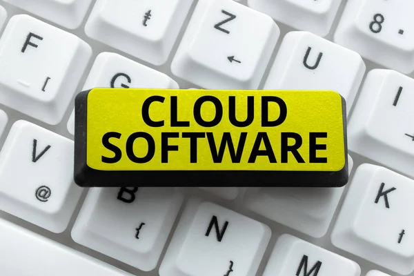 Software Cloud Approccio Business Livello Dei Prezzi Relativi Una Serie — Foto Stock