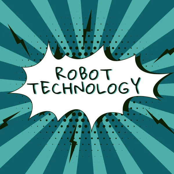 Inspiratie Teken Tonen Robot Technology Business Overzicht Methoden Die Sales — Stockfoto