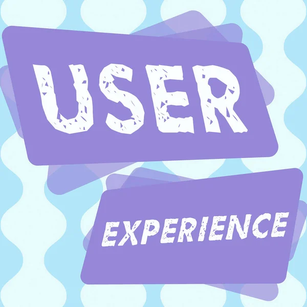 사용자 User Experience 텍스트 비즈니스 케이스 Business Showcase 디자인을 사용하고 — 스톡 사진