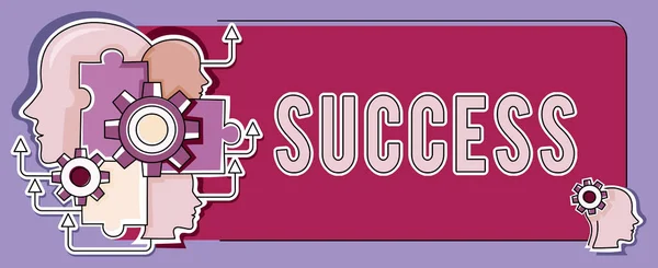 Success Business Idea Direct Result Selfsatisfaction Doing Effort Your Best — стоковое фото