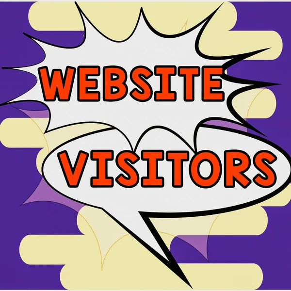 Handwriting Text Website Visitors Internet Concept Reason Why Regularly Records — Stock Photo, Image