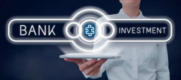 Handschrift Tekst Bank Investment Internet Concept Aanbieden Van Diensten Zoals — Stockfoto