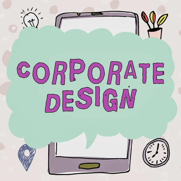 Concereption Corporate Design Business Approach Central Location Planning Execution Business — 스톡 사진