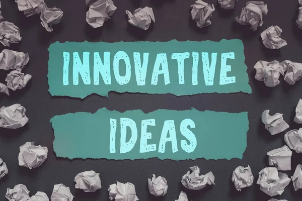 Ispirazione Che Mostra Segni Idee Innovative Concetti Business Approach Che — Foto Stock