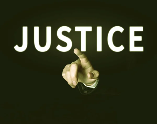 Inspiration Showing Sign Justice Business Approach Use Power Appointed Law — Stock Photo, Image