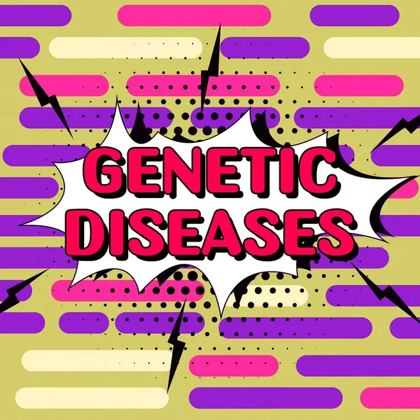 Inspiratie Tonen Teken Genetische Ziekten Woord Voor Ideeën Geleerd Verbeteren — Stockfoto
