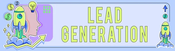 Skrive Tekst Lead Generation Business Idea Kultivere Den Potensielle Kunden – stockfoto