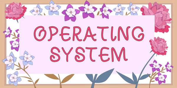 Inspiration showing sign Operating System, Business concept made from materials produced by organic agriculture