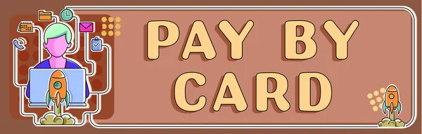 Señal Escritura Mano Pay Card Concepto Negocio Pruebe Suerte Fortune —  Fotos de Stock