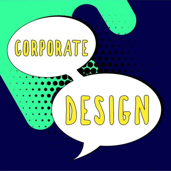 Écriture Affichant Texte Corporate Design Internet Concept Emplacement Central Pour — Photo