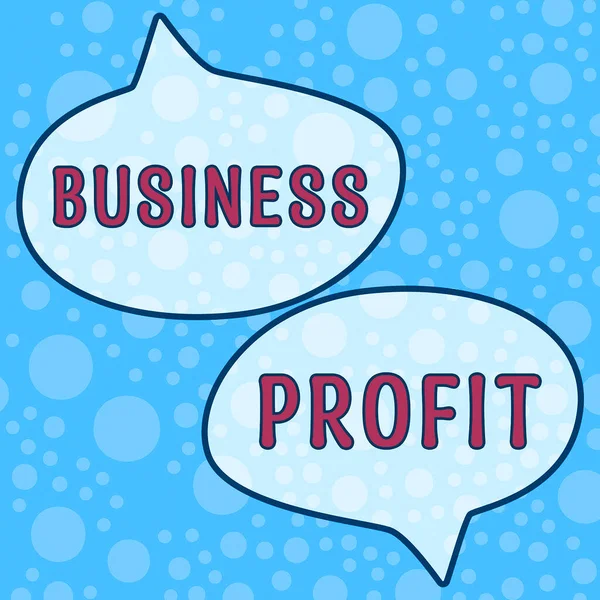 Texto Que Presenta Business Profit Concepto Que Significa Acto Buscar —  Fotos de Stock