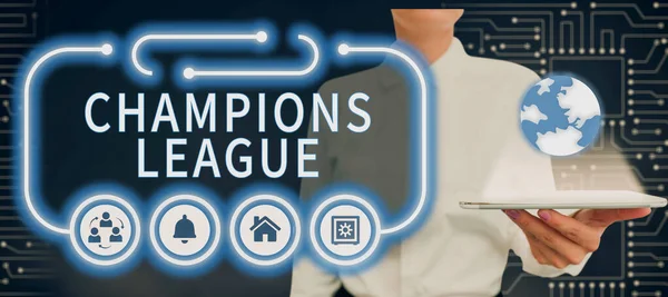 Handwriting Text Champions League Business Approach Bank Account Allows You — Stock Photo, Image