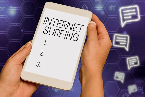Konceptuell Bildtext Internet Surfing Begreppet Innebär Formell Redovisning Anställd Ansvar — Stockfoto