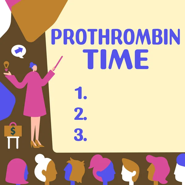 Prothrombin Time Word Written State Relationship Public Company — 스톡 사진