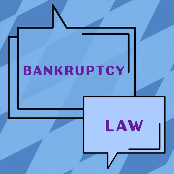 Conceptual Display Bankruptcy Law Business Approach Stimulating Creative Thinking Developing — Stock Photo, Image