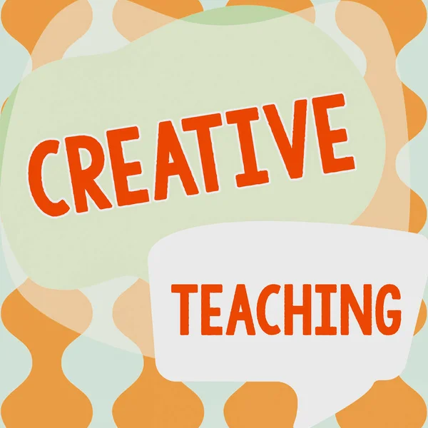Ręczne Pisanie Znaku Kreatywne Nauczanie Biznes Podejście Akt Coachingu Nowatorski — Zdjęcie stockowe