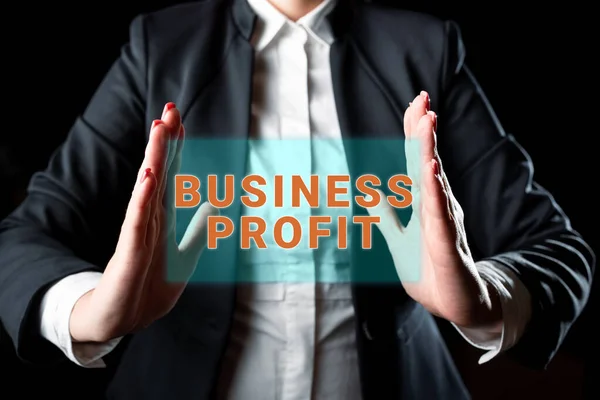Expositor Conceptual Business Profit Business Muestra Acto Buscar Información Valiosa —  Fotos de Stock
