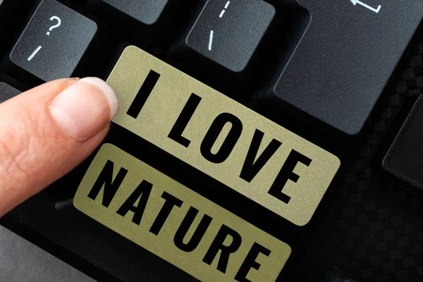 Εννοιολογική Απεικόνιση Love Nature Επιχειρηματική Επισκόπηση Επιχειρηματική Στρατηγική Διαγωνισμός Πρόκληση — Φωτογραφία Αρχείου