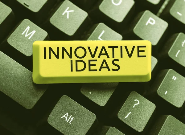 Znaki Pisma Ręcznego Innowacyjne Pomysły Koncepcje Biznesowe Które Lepszym Rozwiązaniem — Zdjęcie stockowe