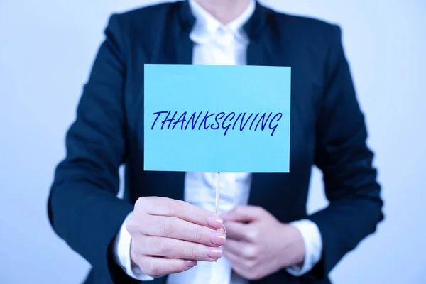 Text Tecken Som Visar Thanksgiving Näringsliv Närma Sig Tillväxt Eller — Stockfoto