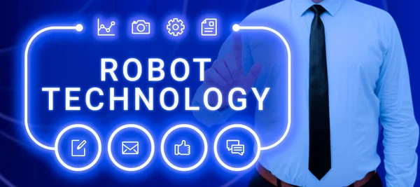 Tekst Met Inspiratie Robot Technology Business Idee Methoden Die Sales — Stockfoto