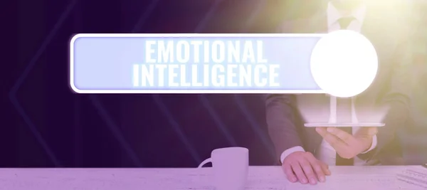 Ispirazione Mostrando Segno Intelligenza Emotiva Business Idea Capacità Essere Consapevoli — Foto Stock