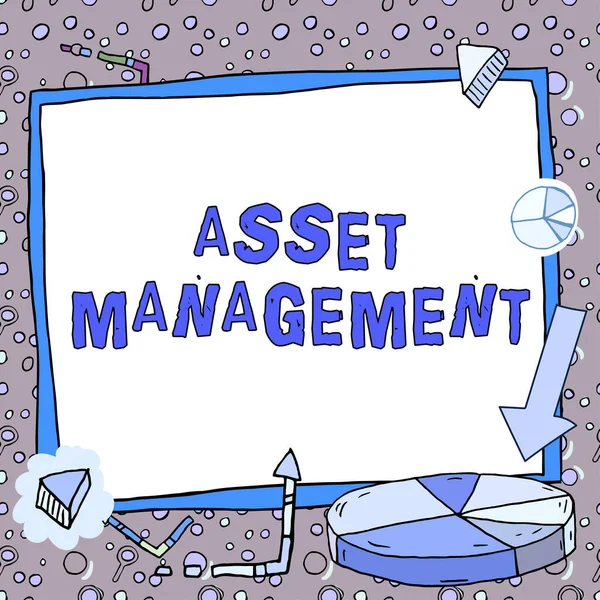 Inspiracja Pokazując Znak Asset Management Koncepcja Oznacza Aby Przynieść Więcej — Zdjęcie stockowe