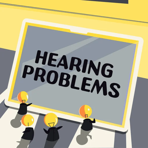 Conceptual Caption Hearing Problems Business Concept Addition Change Makes Something — Stock Photo, Image
