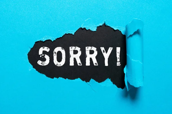 Συγγραφή Κειμένου Συγγνώμη Business Έννοια Πιο Δύσκολο Δώσει Και Αυτό — Φωτογραφία Αρχείου