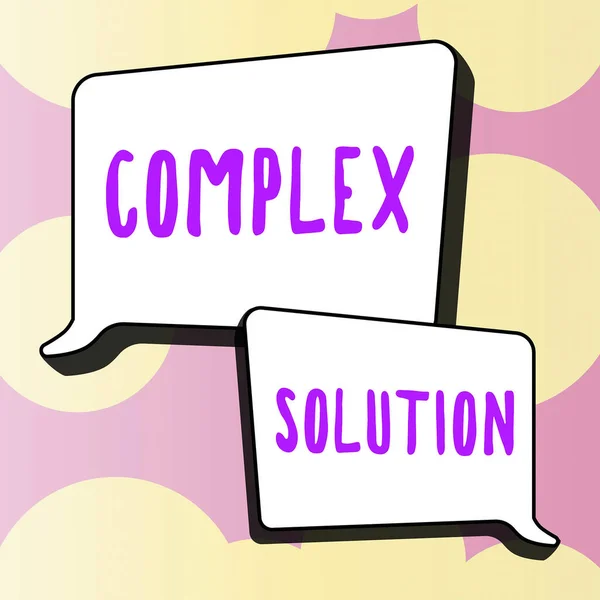 Textzeichen Mit Komplexer Lösung Unternehmensübersicht Computerzeit Oder Service Einschließlich Datenverarbeitungsdienstleistungen — Stockfoto