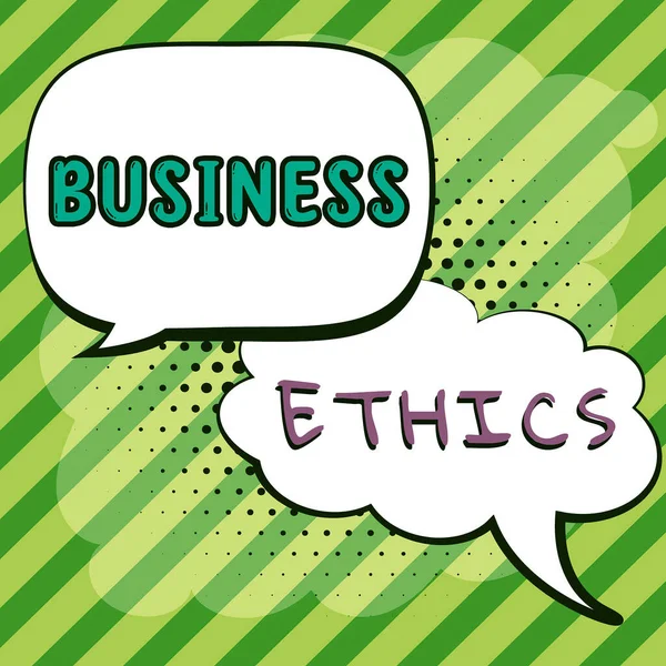 Handwriting Text Business Ethics Business Idea Process Improving Some Measure — Stock Photo, Image
