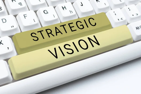 Inspiration Showing Sign Strategic Vision Word Written Data Mining Business — Stock Photo, Image