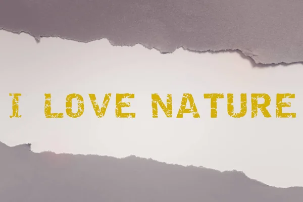 Teks Yang Menunjukkan Inspirasi Love Nature Foto Konseptual Business Strategy — Stok Foto