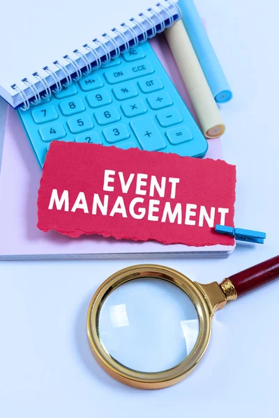 Conceptuele Weergave Event Management Business Concept Alles Wat Gebeurt Onderdeel — Stockfoto