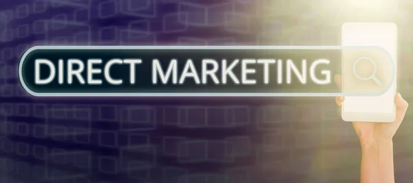 시각화 인터넷 데이터베이스 Conceptual Caption Direct Marketing Business Concept Business — 스톡 사진