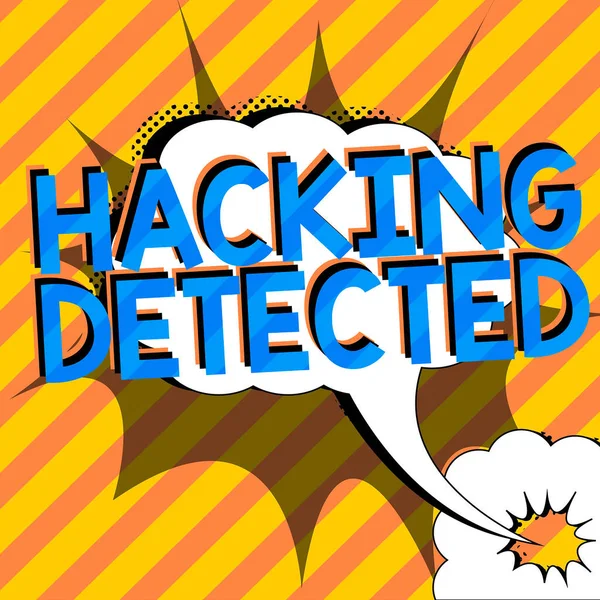 Concerepative Caption Hacking Detected Concept Meaning Activity Compromise Affairs Exposed — 스톡 사진