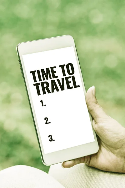 Conceptual Caption Time Travel Business Showcase Record Something Express Idea — Stock Fotó