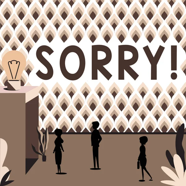 Κείμενο Που Δείχνει Έμπνευση Συγγνώμη Business Έννοια Πιο Δύσκολο Δώσει — Φωτογραφία Αρχείου