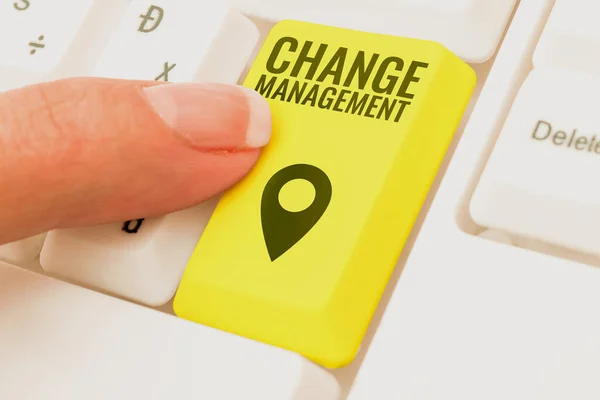 Tekst Die Inspiratie Toont Change Management Woord Voor Ontwikkeling Binnen — Stockfoto